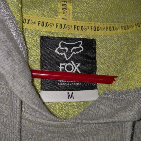 FOX hoodie grey women's medium - Picture 3 of 4